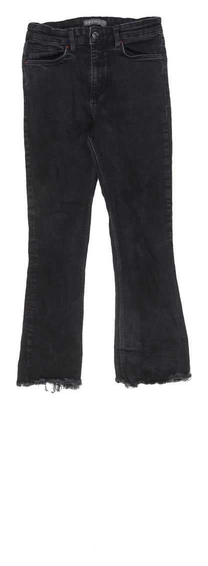 Denim Co. Women's Black Flared Denim Jeans Size 12