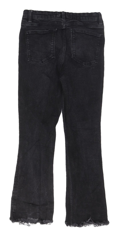 Denim Co. Women's Black Flared Denim Jeans Size 12