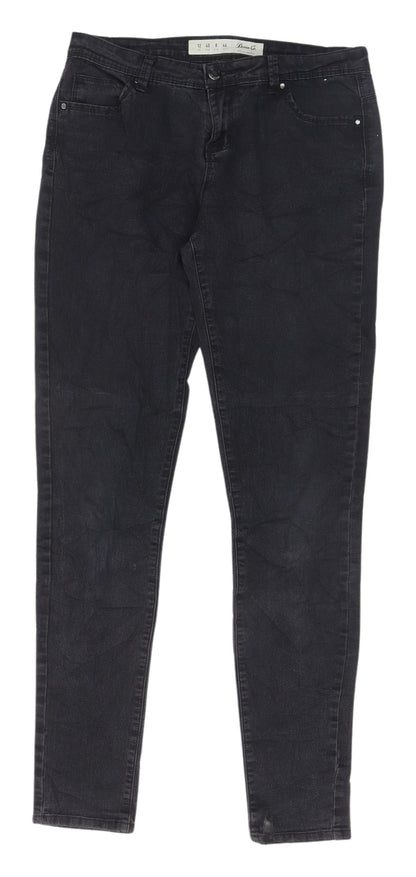 Denim Co. Women's Black Jeans Size 12 Dark Wash