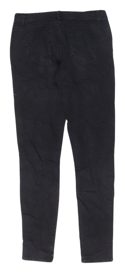 Denim Co. Women's Black Jeans Size 12 Dark Wash