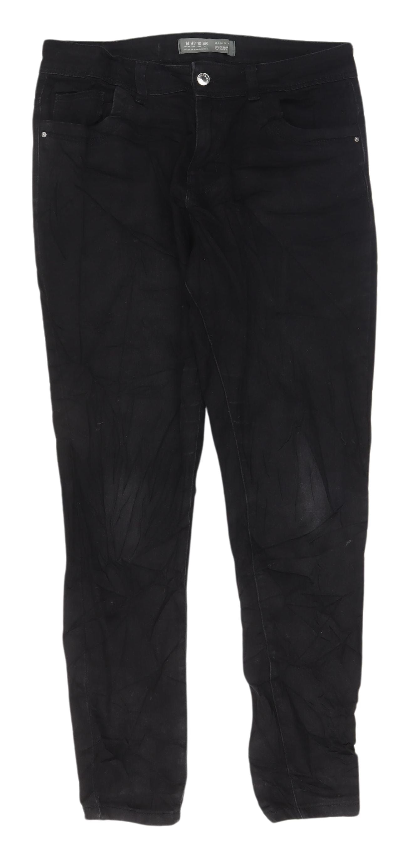 Primark Women's Black Skinny Jeans, Size 14