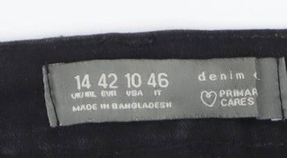 Primark Women's Black Skinny Jeans, Size 14
