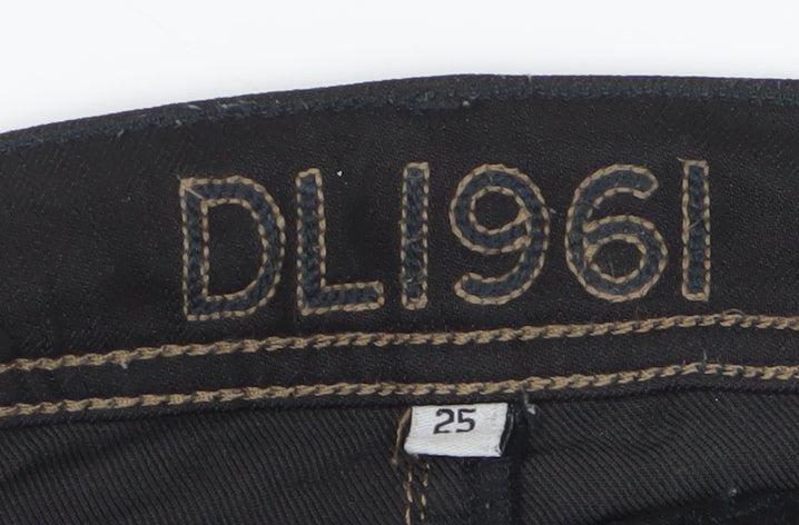 DL1961 Women's Black Skinny Jeans - Size 25