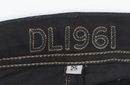 DL1961 Women's Black Skinny Jeans - Size 25