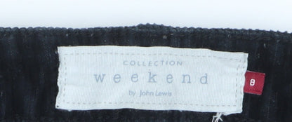 Womens UK Size 8 John Lewis Regular Fit  Black Trousers