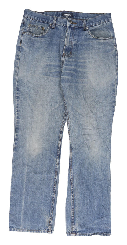 Denim Co Men's Blue Straight Jeans L