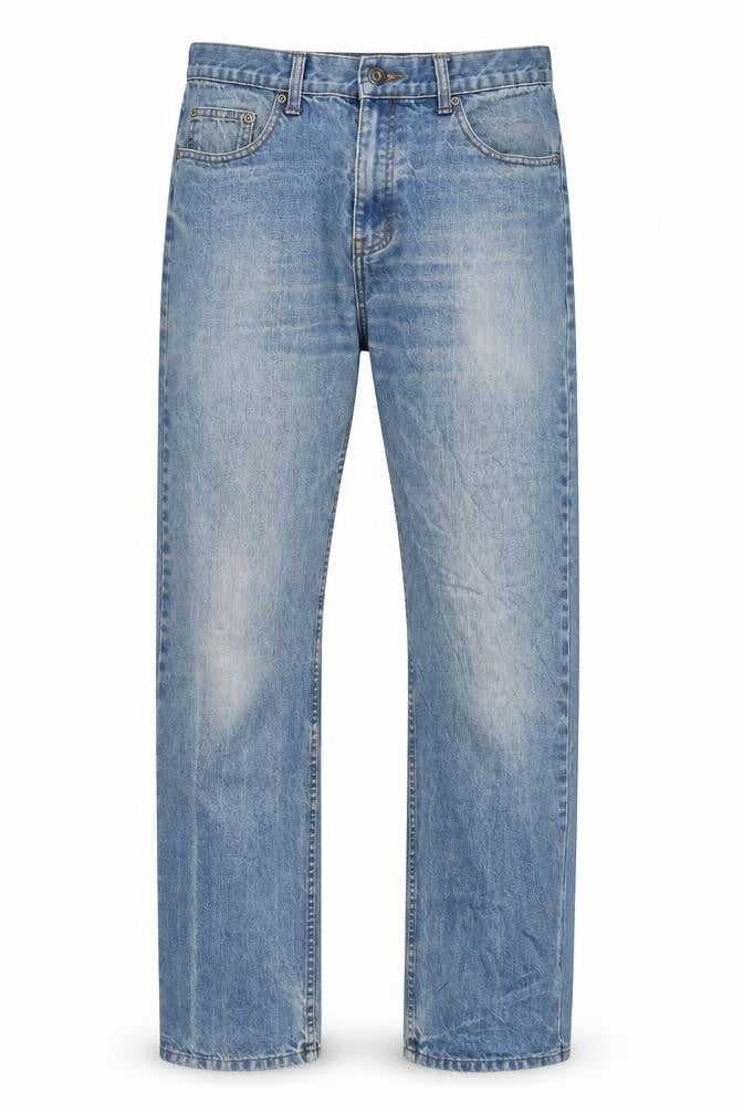 Mens UK Size L Denim Co Regular Fit Straight Blue Jeans
