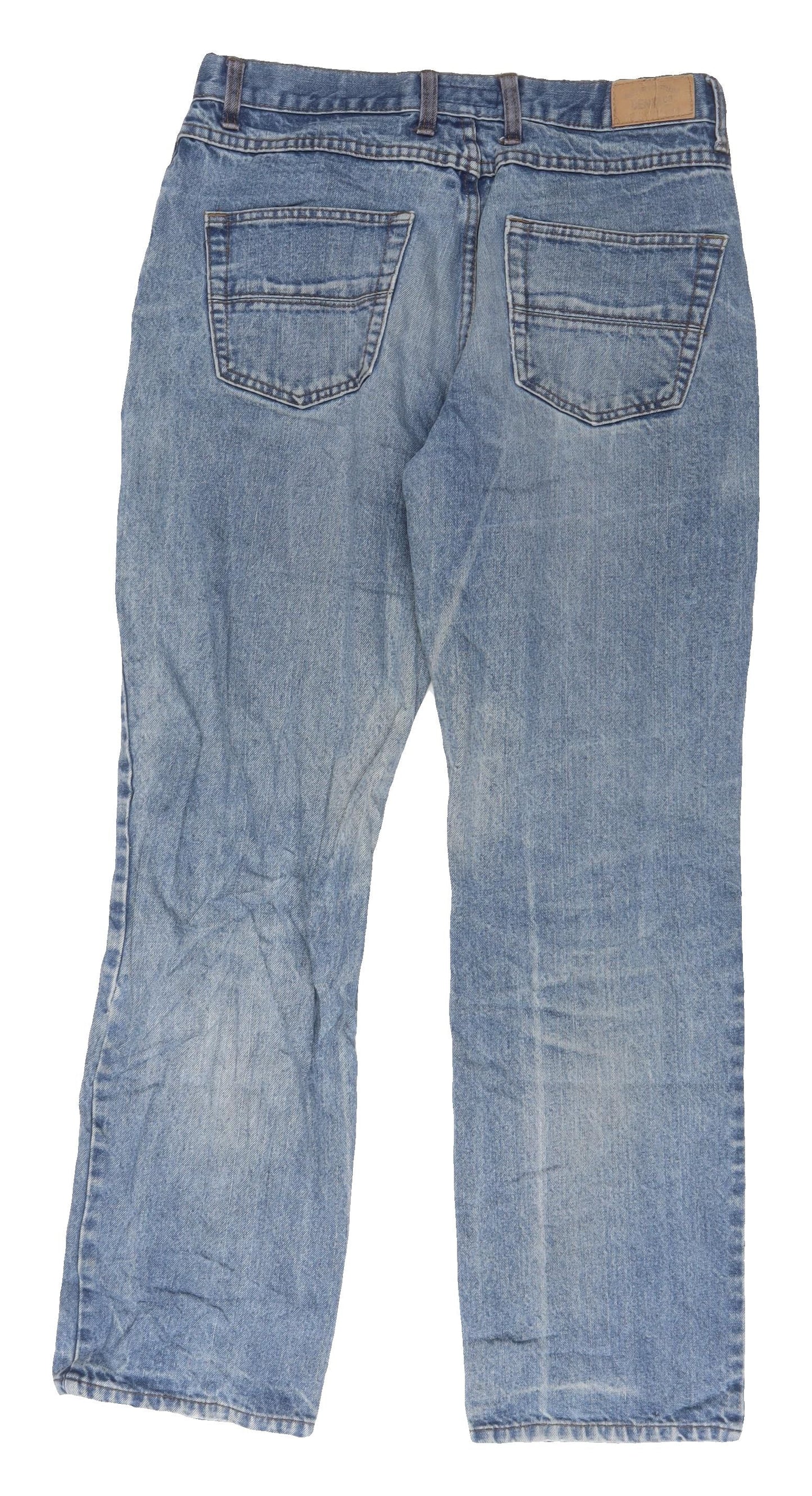 Denim Co Men's Blue Straight Jeans L