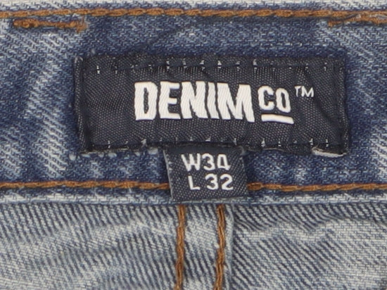 Denim Co Men's Blue Straight Jeans L