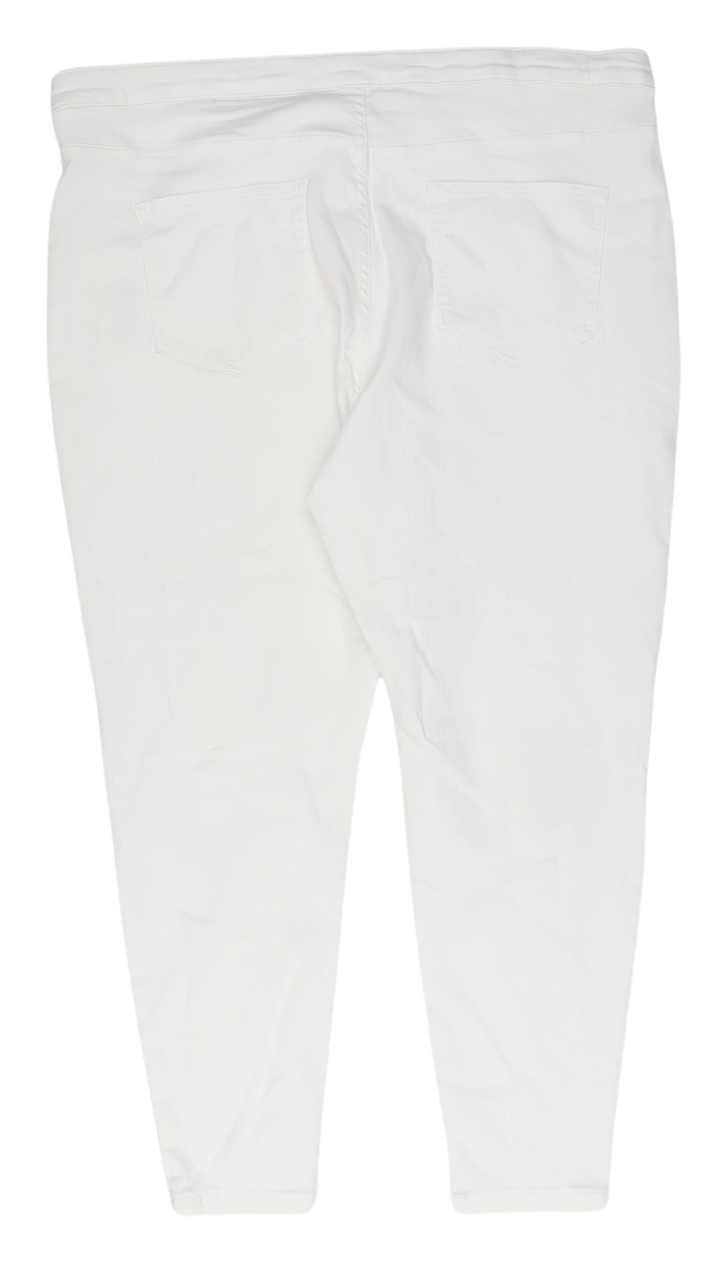 Womens UK Size 24 Marks and Spencer Slim Fit Skinny White Jeans