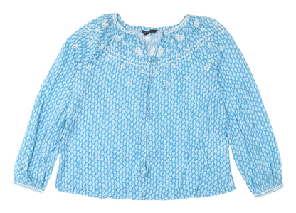 Womens UK Size 6 Marks and Spencer Blue  Blouse