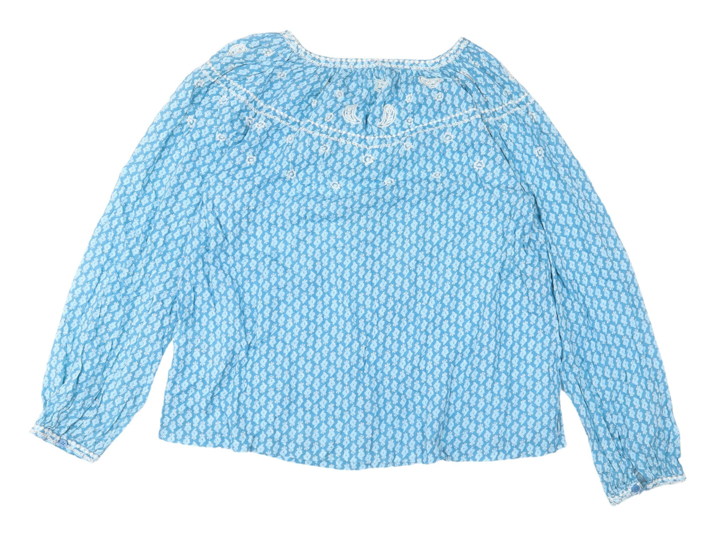 Womens UK Size 6 Marks and Spencer Blue  Blouse