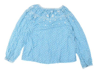 Womens UK Size 6 Marks and Spencer Blue  Blouse