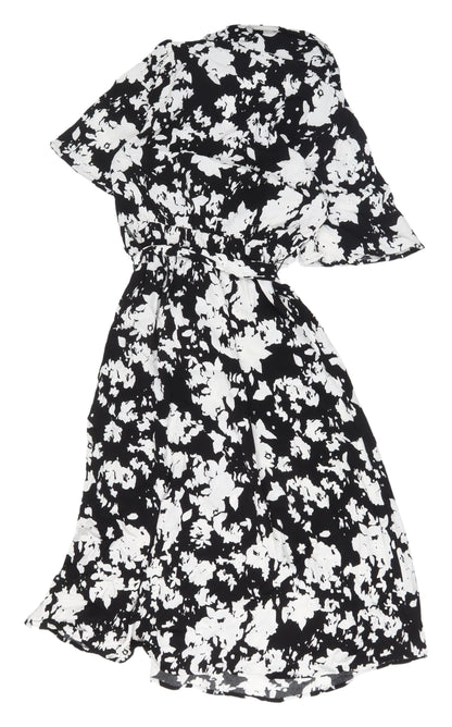 Marks and Spencer Women's Black Floral Shirt Dress
