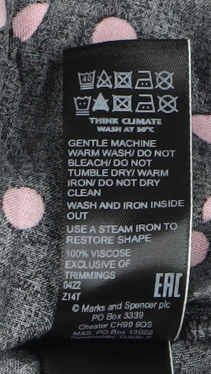 Womens UK Size 24 Marks and Spencer Black Wrap Blouse