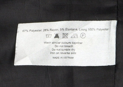 London Eye Women's Black Double-Breasted Overcoat Size 12