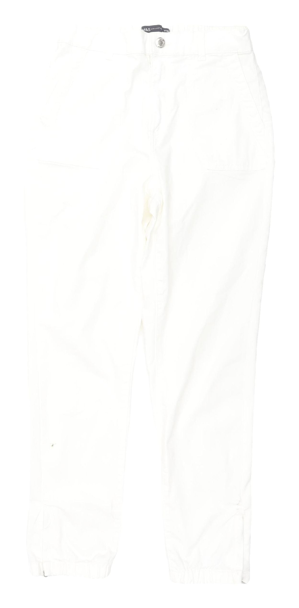 Womens UK Size 10 Marks and Spencer Regular Fit  Ivory Jeans