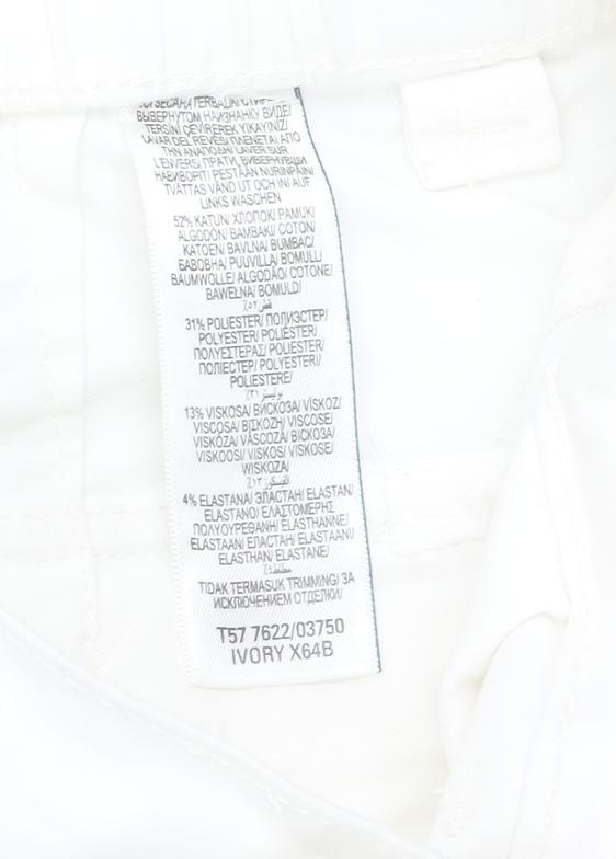 Womens UK Size 10 Marks and Spencer Regular Fit  Ivory Jeans