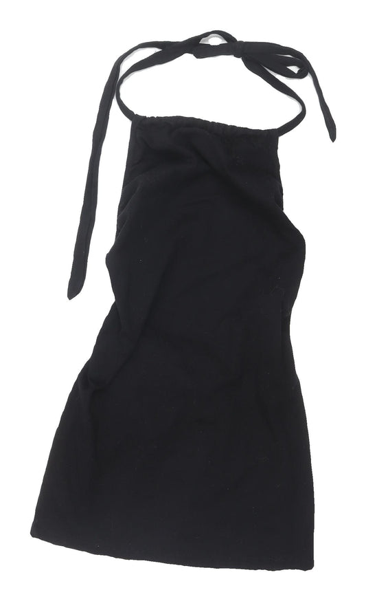 Motel Women's Black XS Halter Bodycon Dress