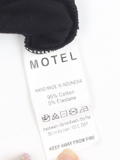 Motel Women's Black XS Halter Bodycon Dress