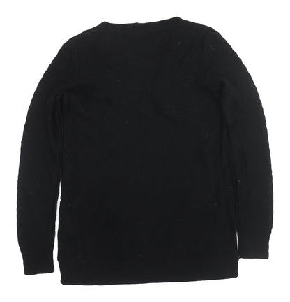 GAP Women's Black V-Neck Pullover Jumper XS
