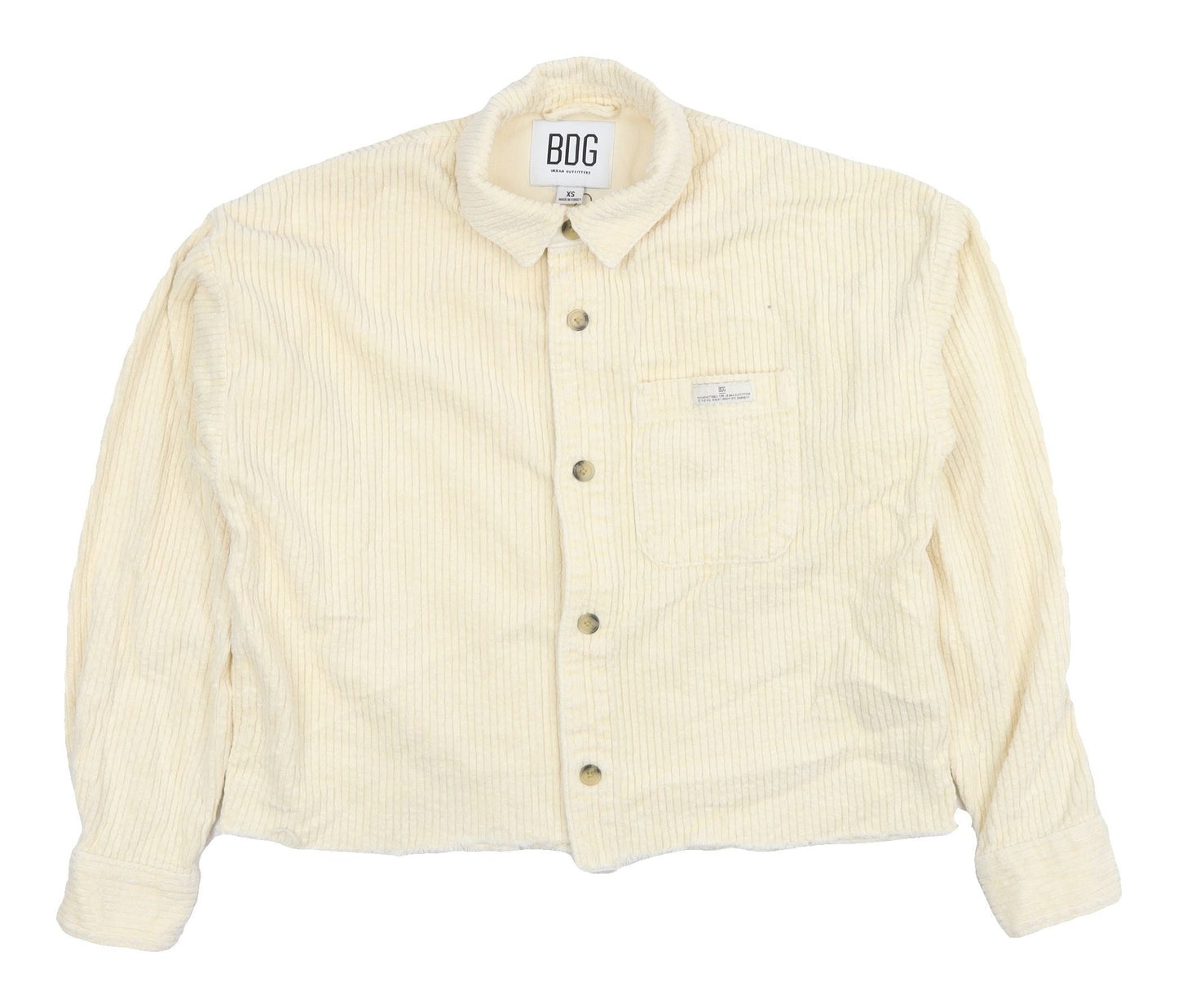 BDG Women's Ivory Corduroy Jacket XS Casual