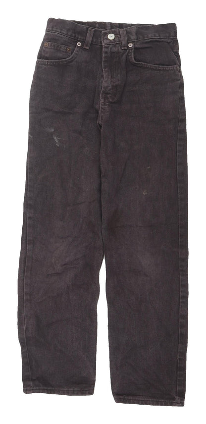 Womens UK Size 11 Slim Marks and Spencer Classic Fit Straight Brown Jeans