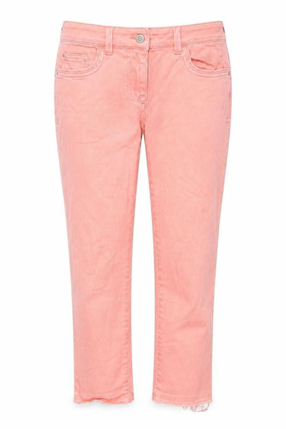Womens UK Size 10 NEXT Regular Fit Cropped Pink Jeans