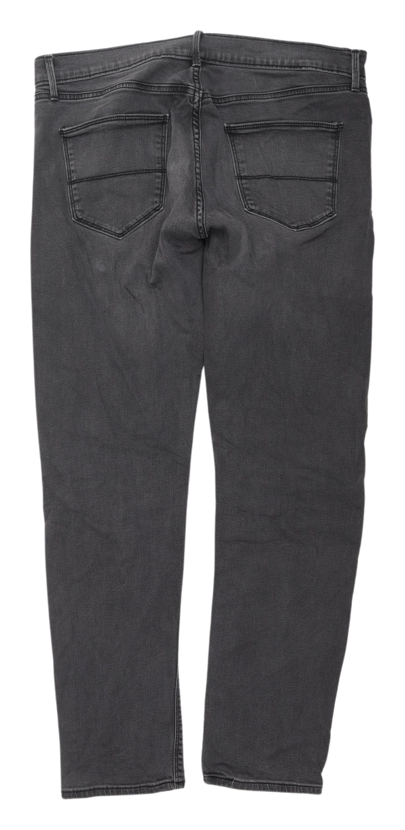 Marks and Spencer Men's Slim Grey Jeans - XL 36/33