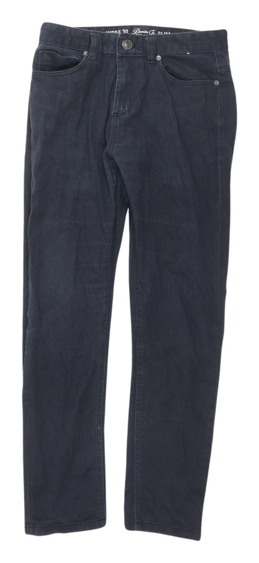 Denim Co. Men's Slim Blue Jeans with Stretch, Size M