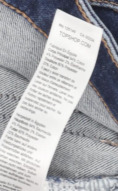 Topshop Women’s Blue Skinny Jeans Size 10