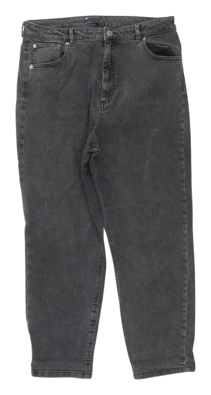 ASOS DESIGN Men's Black Straight Jeans, 34, Denim