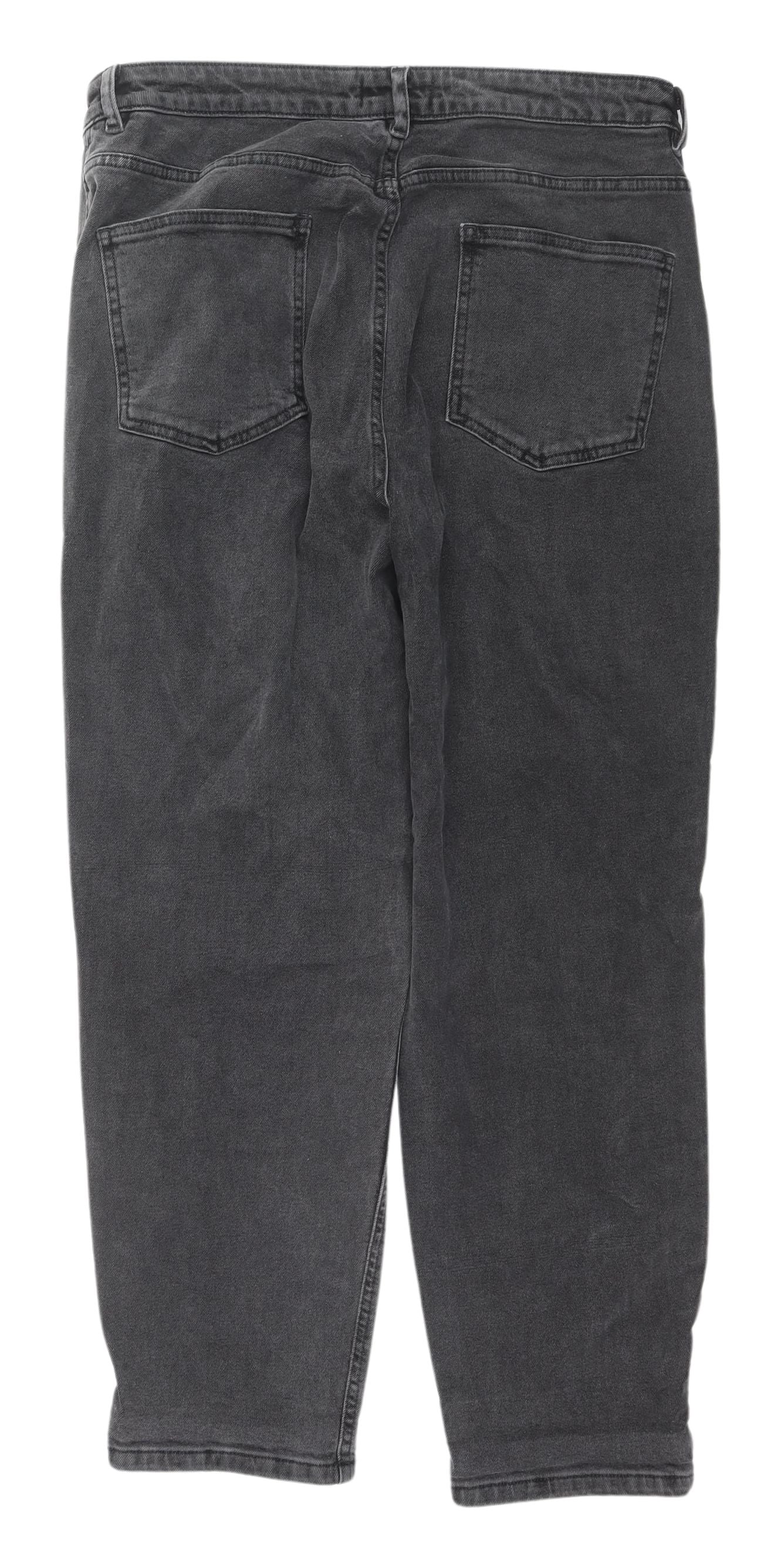 ASOS DESIGN Men's Black Straight Jeans, 34, Denim