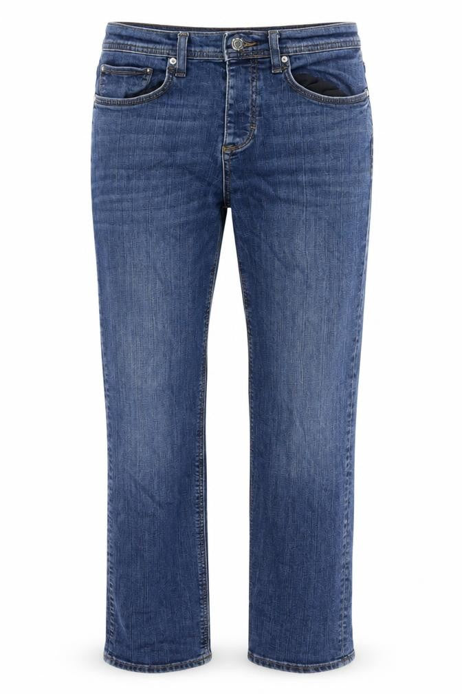 Mens UK Size 30 River Island Regular Fit Straight Blue Jeans