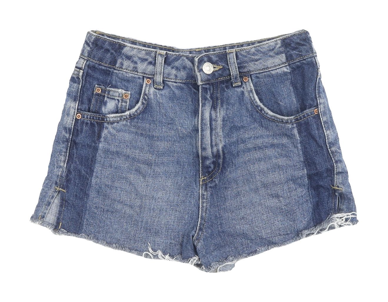 Topshop Women's Blue Cut-Off Denim Shorts UK 6