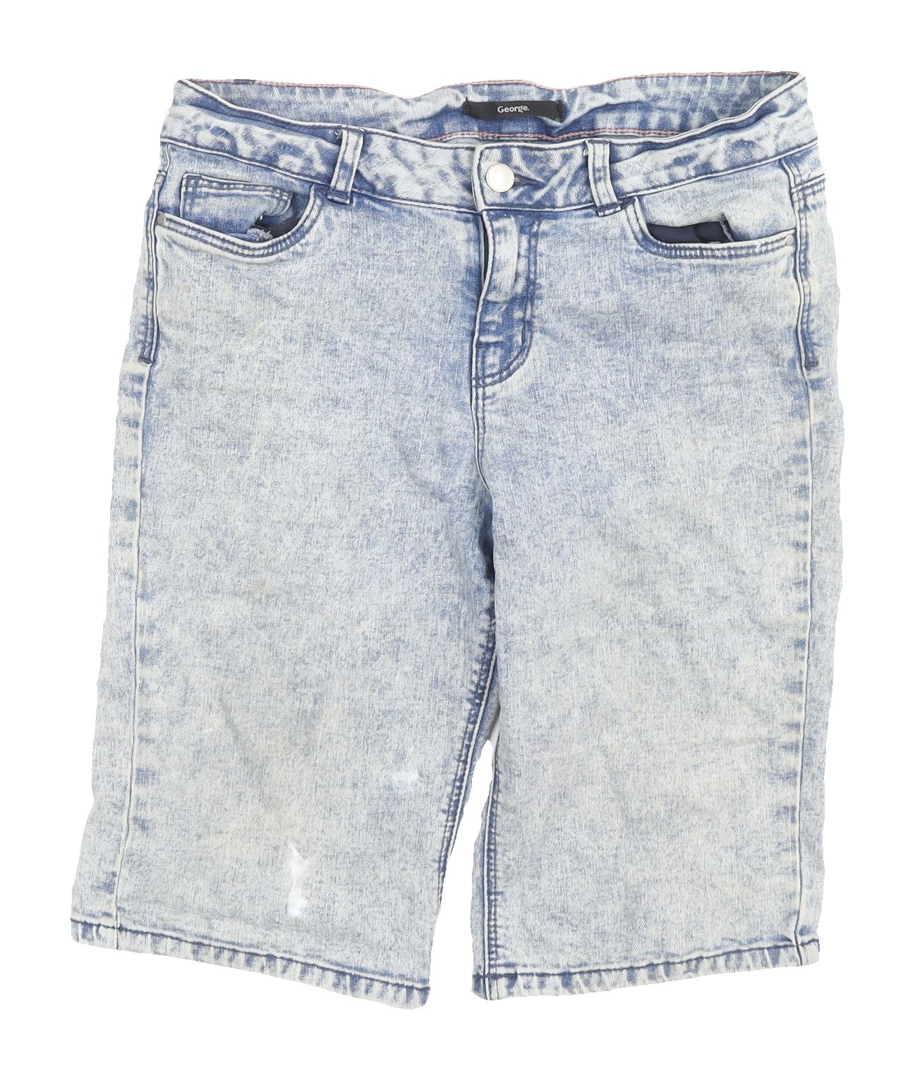 George Women's Blue Bermuda Denim Shorts