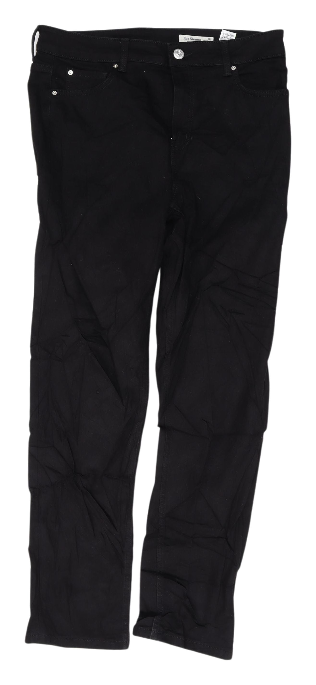 Womens UK Size 16 Marks and Spencer Regular Fit  Black Jeans