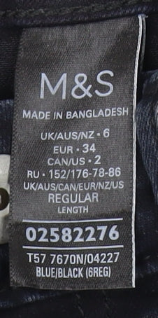 Womens UK Size 6 Marks and Spencer Regular Fit  Blue Jeans