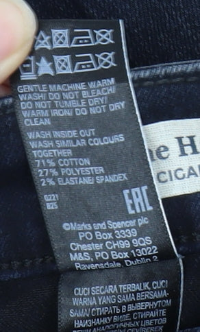 Womens UK Size 6 Marks and Spencer Regular Fit  Blue Jeans