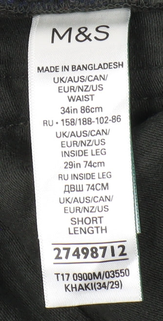Marks and Spencer Men’s Khaki Jeans, Size 34