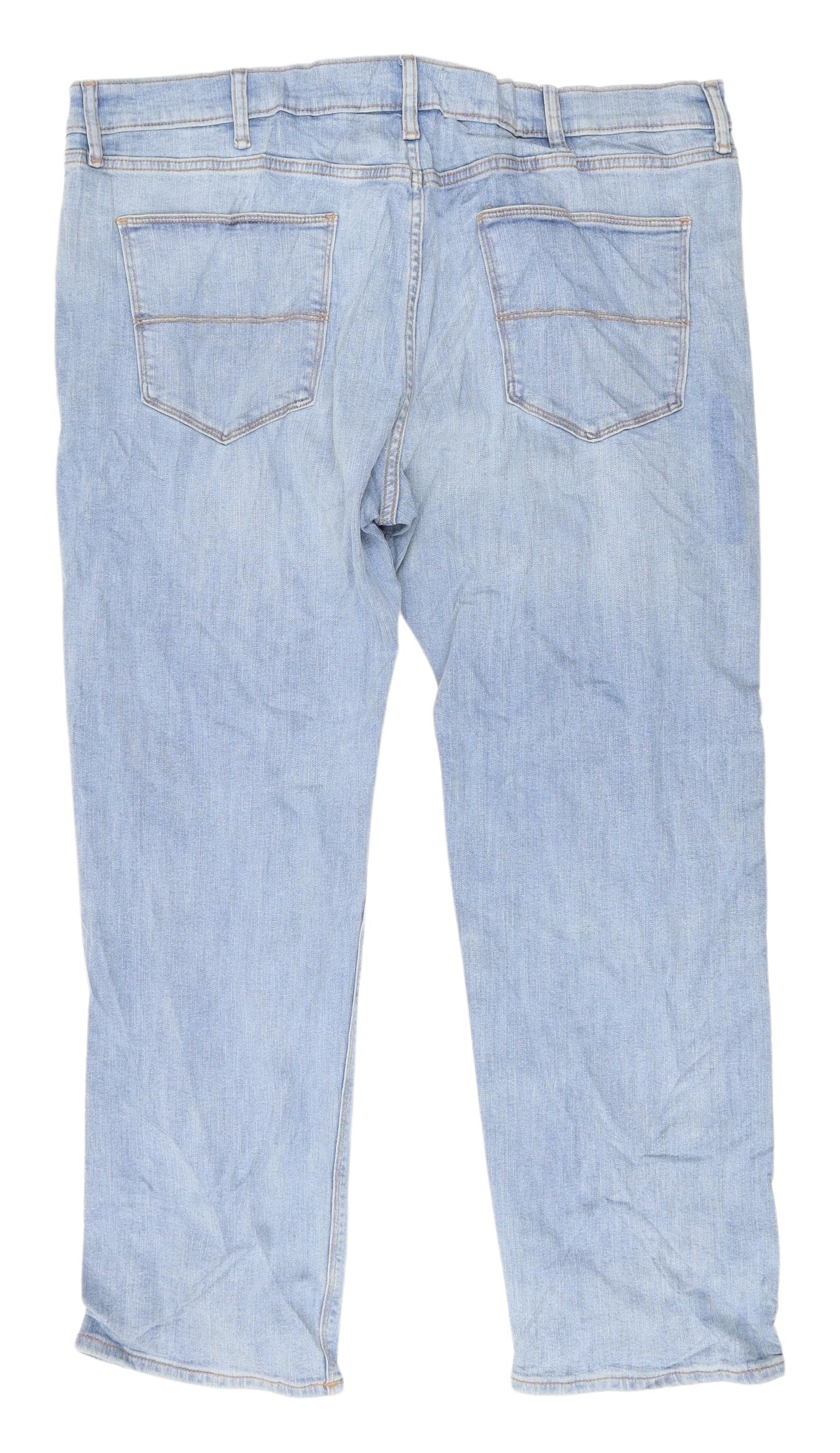 Marks and Spencer Men's Blue Straight Jeans 40