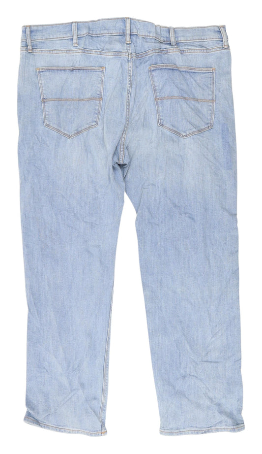 Marks and Spencer Men's Blue Straight Jeans 40
