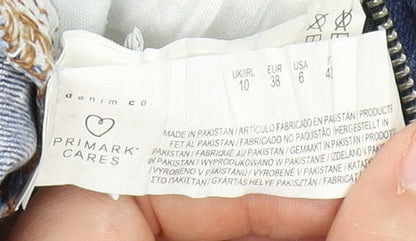 Primark Women's Blue Distressed Jeans Size 10