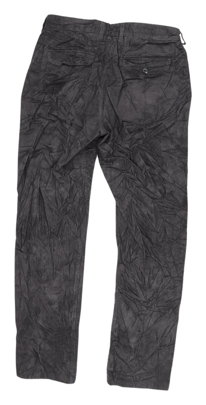 Marks and Spencer Men's Black Corduroy Trousers Size 32