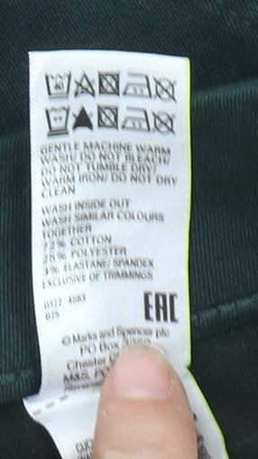 Womens UK Size 6 Marks and Spencer Regular Fit Skinny Green Jeans
