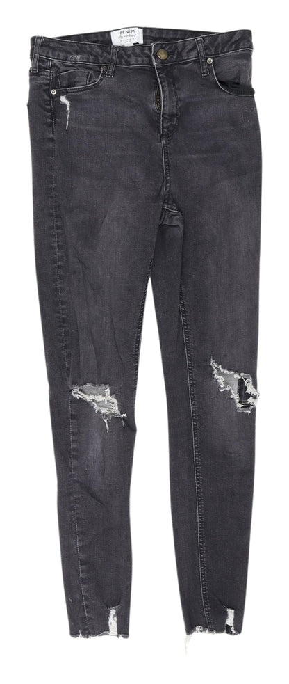 Miss Selfridge Women's Black Skinny Jeans, Size 12