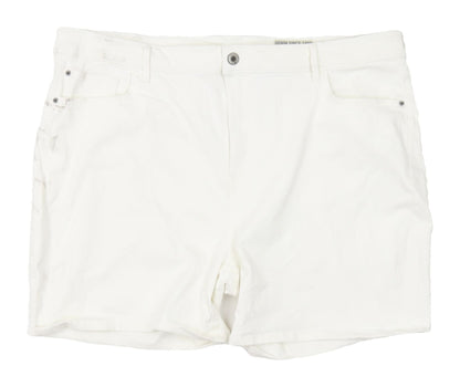 Marks and Spencer Women's White Casual Shorts