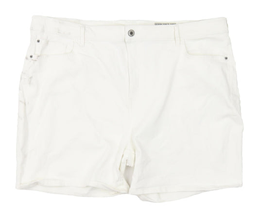 Marks and Spencer Women's White Casual Shorts