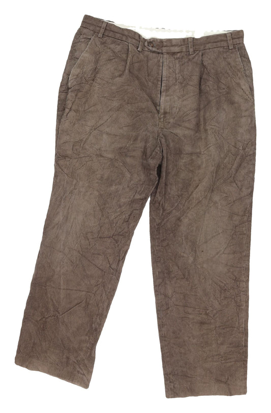 Savatini Men's Brown Corduroy Trousers