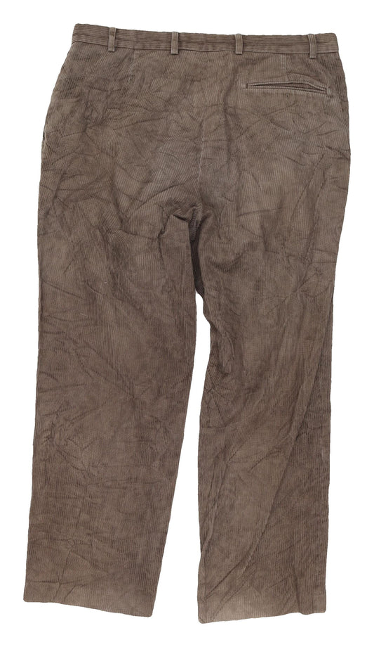 Savatini Men's Brown Corduroy Trousers